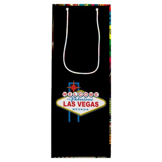 Welkom Las Vegas Wijn Cadeautas (Voorkant)