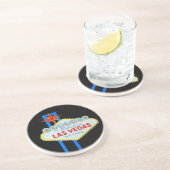 Welkom Las Vegas Zandsteen Onderzetter (Zijkant)