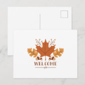 Welkom Leaves Briefkaart (Voorkant / Achterkant)