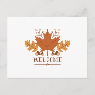 Welkom Leaves Briefkaart