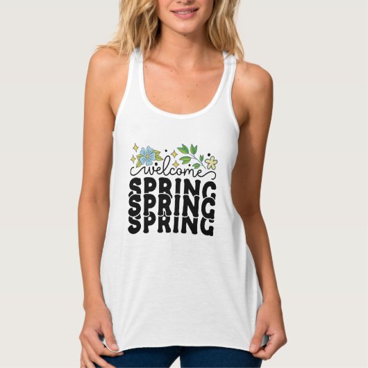 Welkom lente-68217 tanktop (Voorkant)