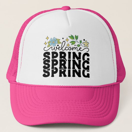 Welkom lente-68217 trucker pet (Voorkant)