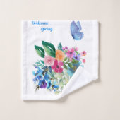 Welkom lente bad handdoek (Wasdoekje)