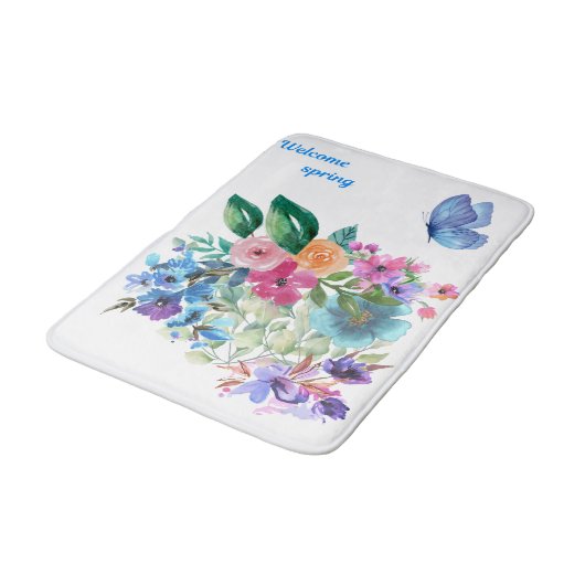 Welkom lente badmat (Gekanteld)