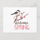 Welkom lente briefkaart (Voorkant)