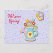 Welkom lente briefkaart (Voorkant)