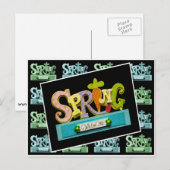 Welkom lente briefkaart (Voorkant / Achterkant)