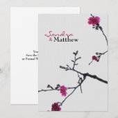 Welkom Lente Dubbel Geluk/Chinese Trouw 3 Kaart (Voorkant / Achterkant)