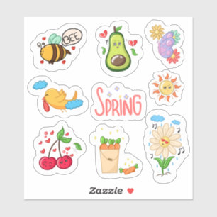 Welkom lente elementen set 1 planner sticker
