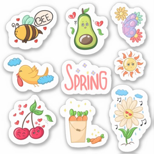 Welkom Lente elementen set 1 planner Sticker (Voorkant)