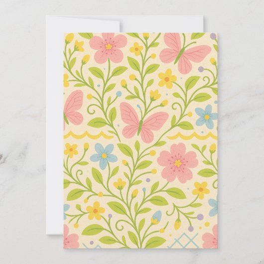 Welkom lente feestdagenkaart (Voorkant)