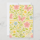 Welkom lente feestdagenkaart (Achterkant)