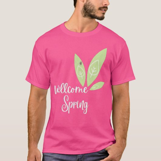 welkom lente grappig t-shirt (Voorkant)