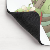 Welkom lente ・ Hart, aardbei en bloem Muismat (Hoek)