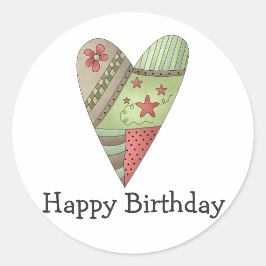 Welkom Lente · Hart Ronde Sticker (Voorkant)