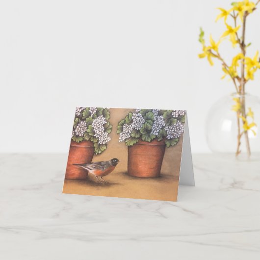 Welkom lente kaart (Gele Bloem)