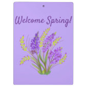 Welkom lente! klembord (Achterkant)