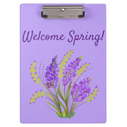 Welkom lente! klembord (Voorkant)