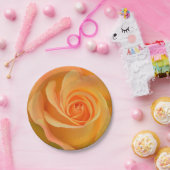 Welkom lente met een Giant Yellow Rose Papieren Bordje (Feest)