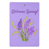 Welkom lente! mini klembord (Achterkant)