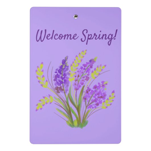 Welkom lente! mini klembord (Achterkant)