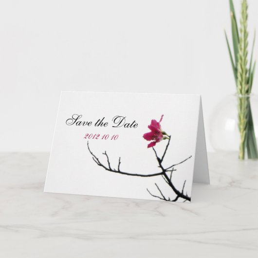 Welkom Lente/Oosterse Zen Flora Trouwtafel Aankondiging (Voorkant)