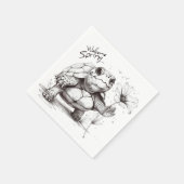 Welkom Lente" Schildpadden servetten! RUK🐢 Servet (Hoek)