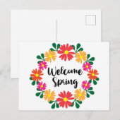 Welkom lenterpost aankondigingskaart (Voorkant / Achterkant)