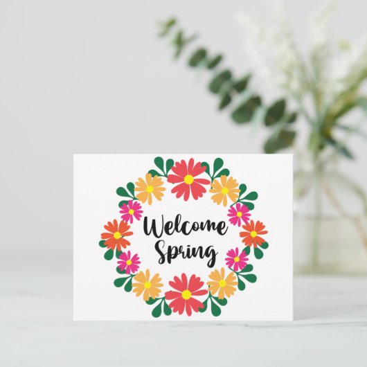 Welkom lenterpost aankondigingskaart (Staand voorkant)