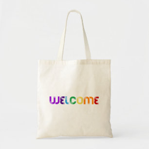 Welkom LGBT-regenboogvlag Tote Bag