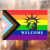 Welkom, LGBTQ+ - Goeienvriendelijke bedrijven Raamsticker (Vel 2)