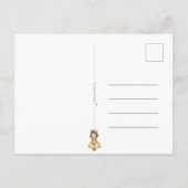 Welkom Lief Klein Meisje Nieuwe Baby Kaart (Achterkant)