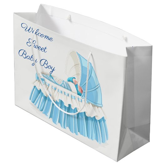 Welkom, lieve baby groot cadeauzakje (Achterkant Gekanteld)