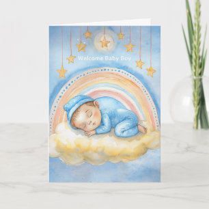 Welkom, lieve baby kaart