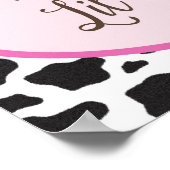 Welkom Lil' Cowgirl Baby shower Banner Poster (Hoek)