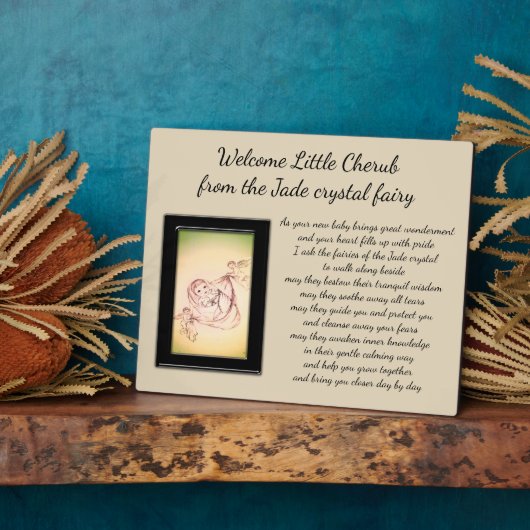 Welkom Little Cherub Fotoplaat (Zijkant)