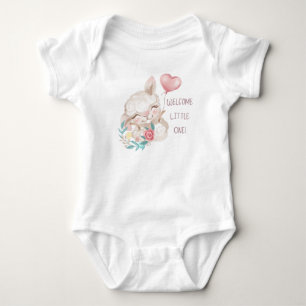 Welkom Little One Cute Llama Romper