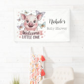 Welkom Little One - Schattige Knorretje Baby showe Spandoek (Insitu)