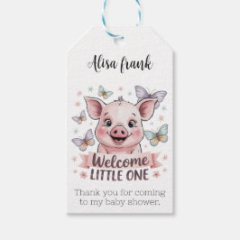 Welkom Little One- Schattige Knorretje Baby shower Cadeaulabel