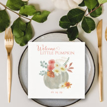 Welkom Little Pumpkin Waterverf Baby shower