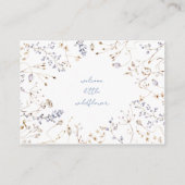 Welkom Little Wildflower Boeken voor Baby Enclosur Informatiekaartje (Achterkant)