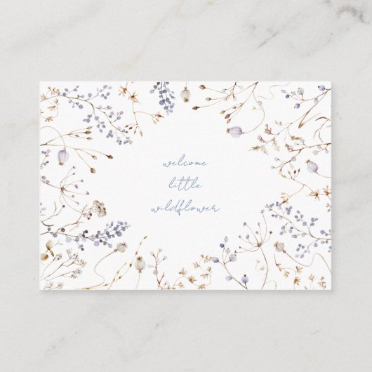 Welkom Little Wildflower Boeken voor Baby Enclosur Informatiekaartje (Achterkant)