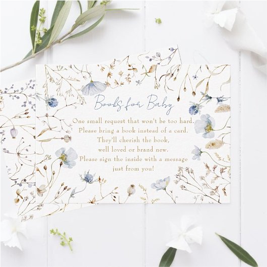 Welkom Little Wildflower Boeken voor Baby Enclosur Informatiekaartje