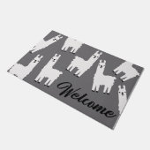 Welkom Llama Home Decor, Funny Animal Doormat Deurmat (Schuin)