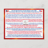 Welkom Louis DeJoy bij de USPS Briefkaart (Voorkant)