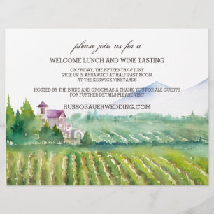 Welkom Lunch & Wijnproeverij Flyer