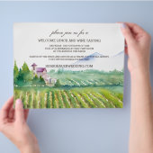 Welkom Lunch & Wijnproeverij Flyer (Hand)