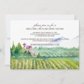 Welkom Lunch & wijnproeverij Uitnodiging (Voorkant)