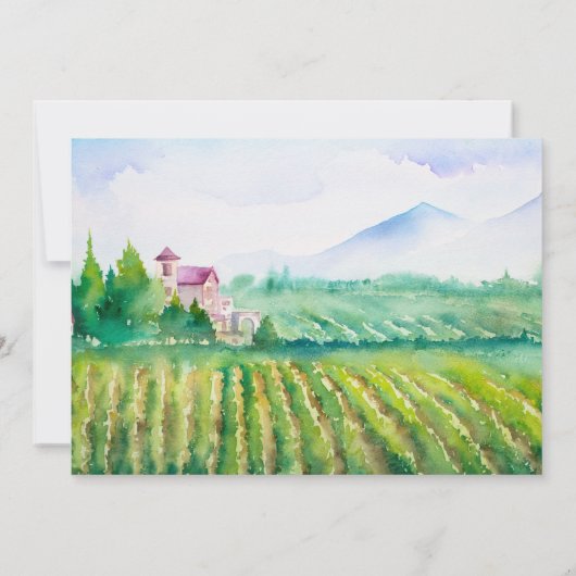 Welkom Lunch & wijnproeverij Uitnodiging (Achterkant)