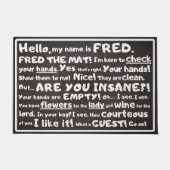 Welkom, maar eerst een kleine test! Fred de Mat (Voorkant)